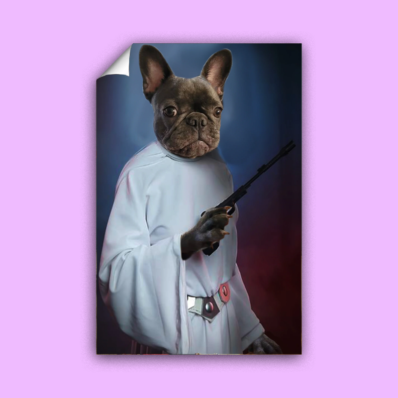 Princess Leia Star Wars - Custom Pet Portrait